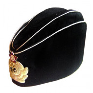 Soviet   naval officer's black summer hat pilotka Soviet   naval officer's black summer hat pilotka