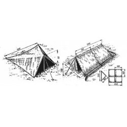 Soviet military groundsheet (tent + raincoat) Soviet military groundsheet (tent + raincoat)