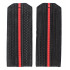Marines Officer black shoulder boards with one red strip