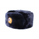 Russian police winter hat ushanka