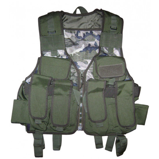 Army tactical light weight camo assault vest