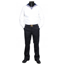 White soviet /   naval sailor parade uniform with collar White soviet /   naval sailor parade uniform with collar
