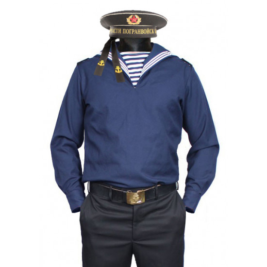 襟のあるソビエト/ロシアの海軍水夫の制服