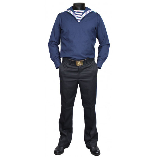 Soviético / uniforme del marinero naval ruso con cuello