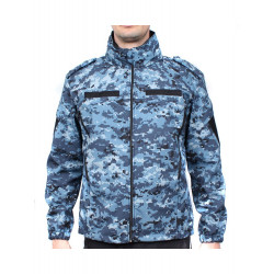 Tactical camo jacket with hood Blue pixel jacket Tactical camo jacket with hood Blue pixel jacket