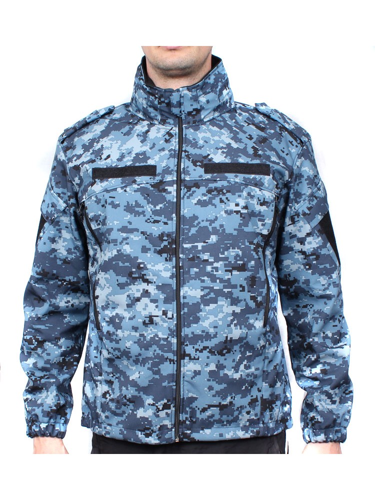 ジャケット・アウター PIXEL CAMO\" HIGH TECH HALF ZIP ANORAK Tactical pixel camo jacket Windproof winter fleece jacket