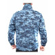 Veste camo tactique avec capuche Veste pixel bleue