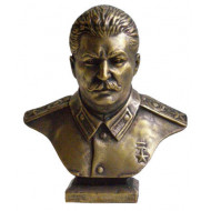 bronze soviet bust of stalin   bronze soviet bust of stalin