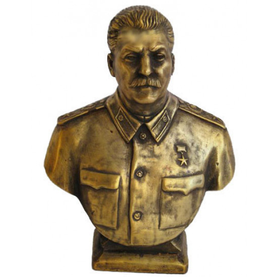   bronze soviet communist bust stalin