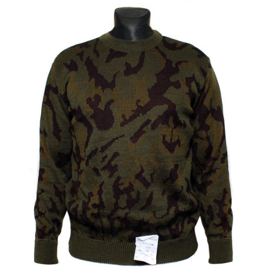 Cálido suéter de punto de invierno airsoft chaqueta táctica FLORA VERDE