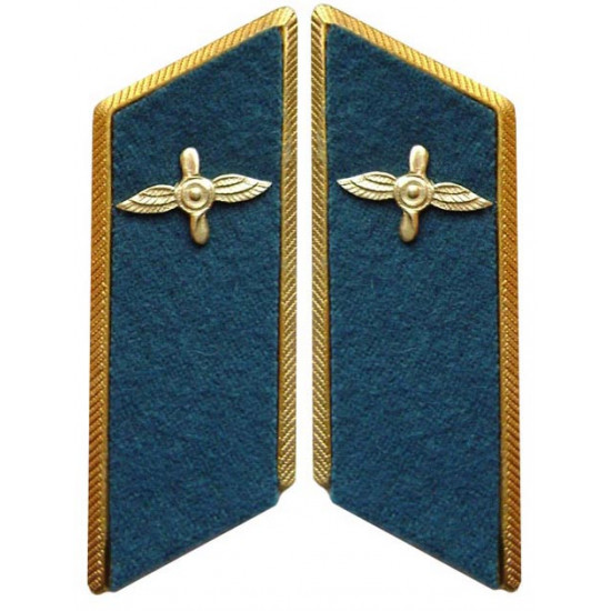 Militares soviéticos / etiquetas del cuello del desfile de la fuerza aérea de ejército rusas