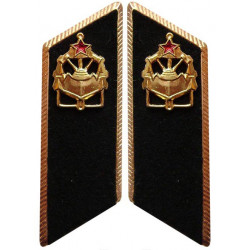 Soviet military army engineer troops parade collar tabs Soviet military army engineer troops parade collar tabs