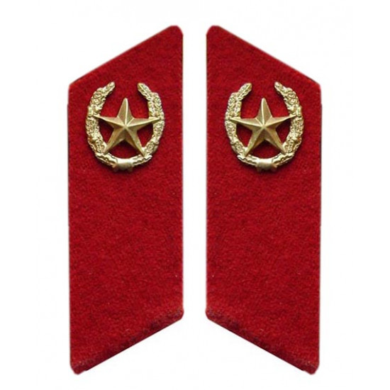 Sowjetische militärische / russische Armee Infanterie Truppen Kragen Tabs