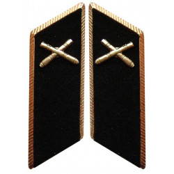 Soviet military army artillery troops parade collar tabs  Soviet military army artillery troops parade collar tabs