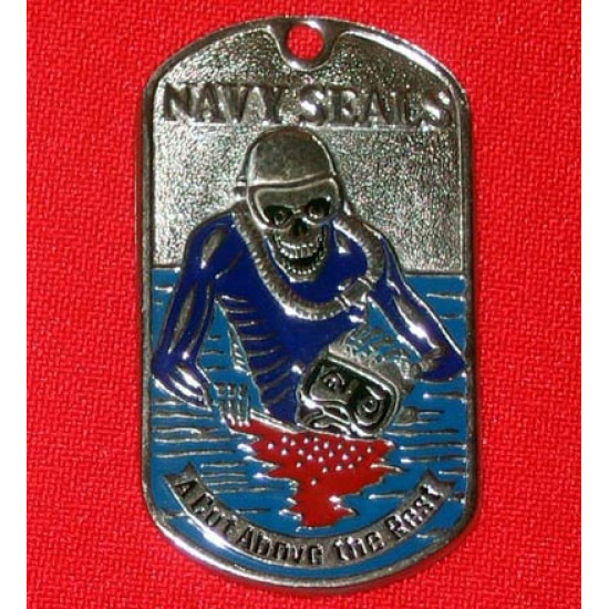   military metal tag navy seals "a cut above the rest"