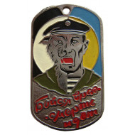 Soviet marines military metal tag "enemy be afraid" Soviet marines military metal tag "enemy be afraid"
