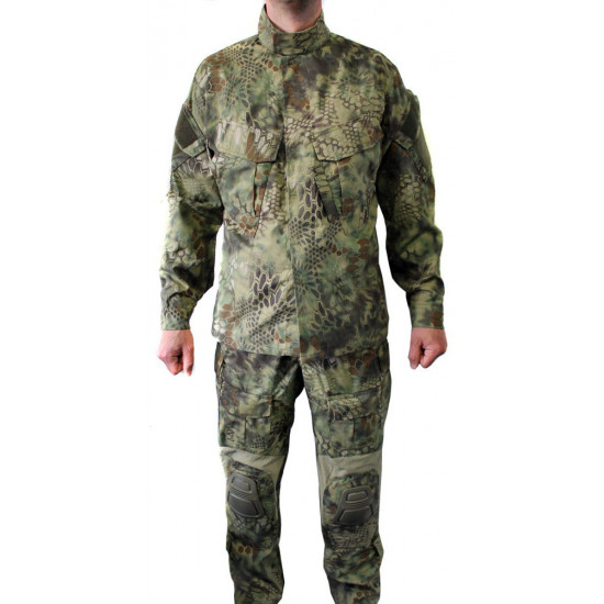 Uniforme de camuflaje de bosque de pitón táctico, traje de Airsoft "Thunder", equipo de entrenamiento profesional "Grom"