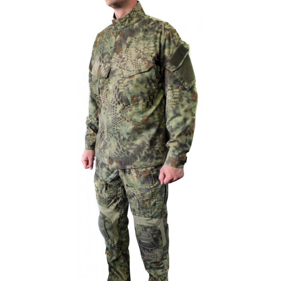 Uniforme de camuflaje de bosque de pitón táctico, traje de Airsoft "Thunder", equipo de entrenamiento profesional "Grom"