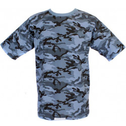Camiseta camuflaje táctico flora azul Camiseta camuflaje táctico flora azul