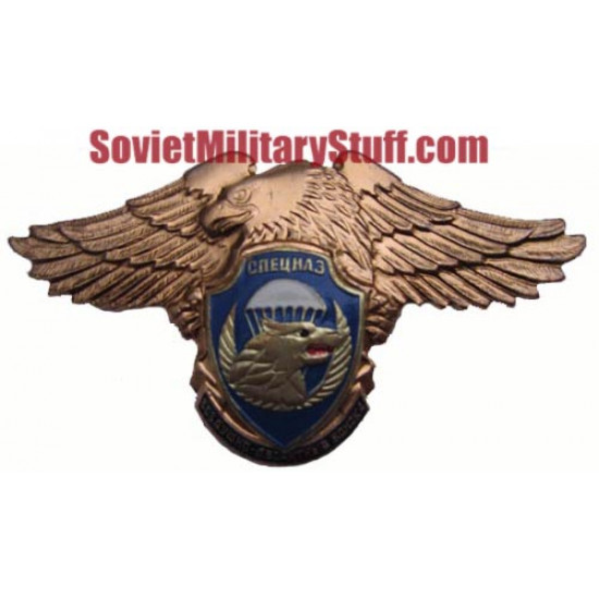Russia vdv division spetsnaz metal badge swat eagle