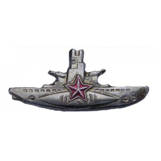 Ussr silver submarine commander badge navy fleet Ussr silver submarine commander badge navy fleet