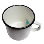 Soldats de l'armée russe métal blanc tasse tasse d'émail Soldats de l'armée russe métal blanc tasse tasse d'émail