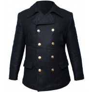 Invierno de la marina de marineros veloz ruso chaqueta negra Invierno de la marina de marineros veloz ruso chaqueta negra