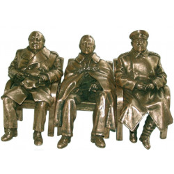 El tres gran bronce de la conferencia de roosevelt, churchill & stalin El tres gran bronce de la conferencia de roosevelt, churchill & stalin