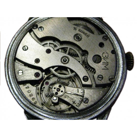 Seltene sowjetische mechanische Armbanduhr ZIM / russische Uhr