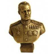 Russische sowjetische Bronze-Büste von Marschall Zhukov Russische sowjetische Bronze-Büste von Marschall Zhukov