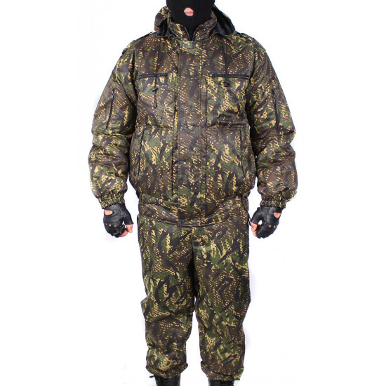 Chaqueta del airsoft de invierno caliente táctica rusa sneg-m de depredador camo