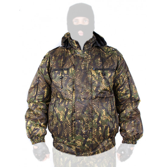 Chaqueta del airsoft de invierno caliente táctica rusa sneg-m de depredador camo