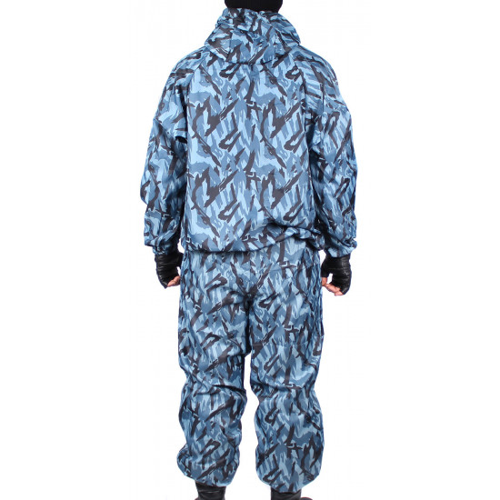 Airsoft de verano táctico ruso uniforme impermeable sklon-o camo gris