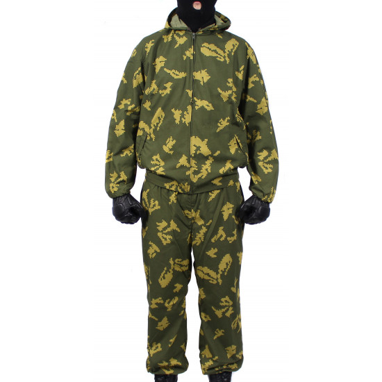 Airsoft "klm" sniper tactical camo uniform berezka on zipper "klmk dark" pattern