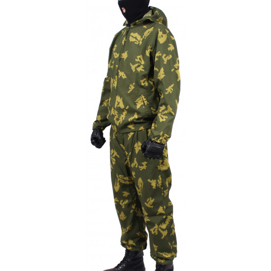 Airsoft "klm" sniper tactical camo uniform berezka on zipper "klmk dark" pattern