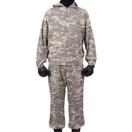 Airsoft "klm" sniper tactical camo uniform on zipper "pixel desert" pattern