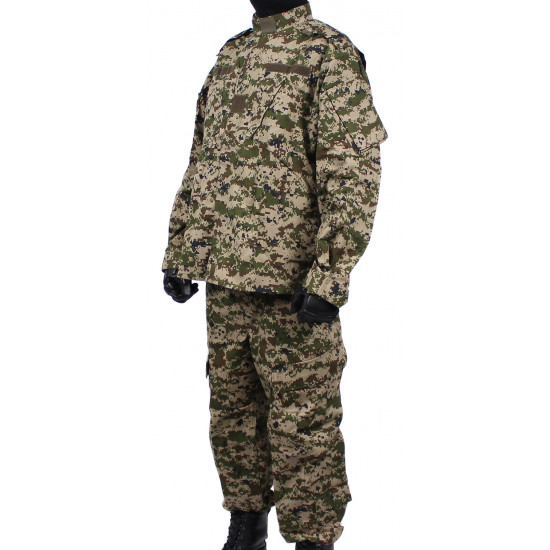 Patrón de "píxel" de uniforme de camuflaje táctico "acu"