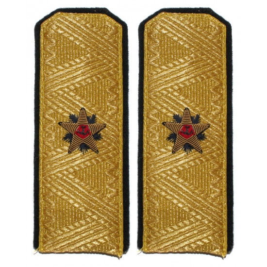 Parade shoulder boards of soviet navy admiral