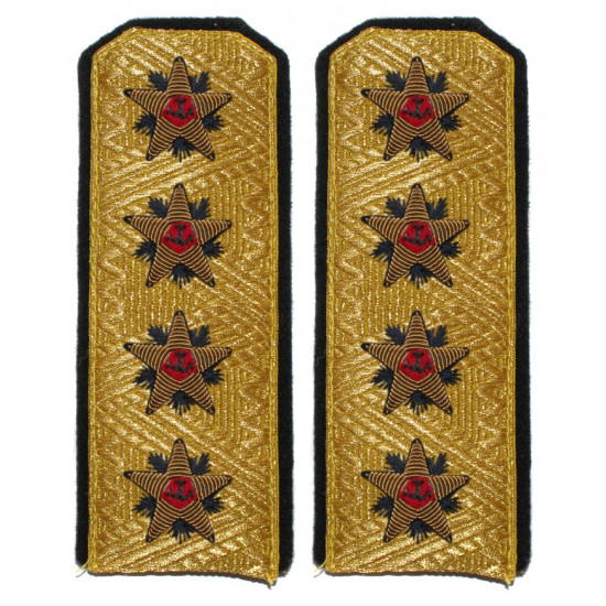 Parade shoulder boards of soviet navy admiral