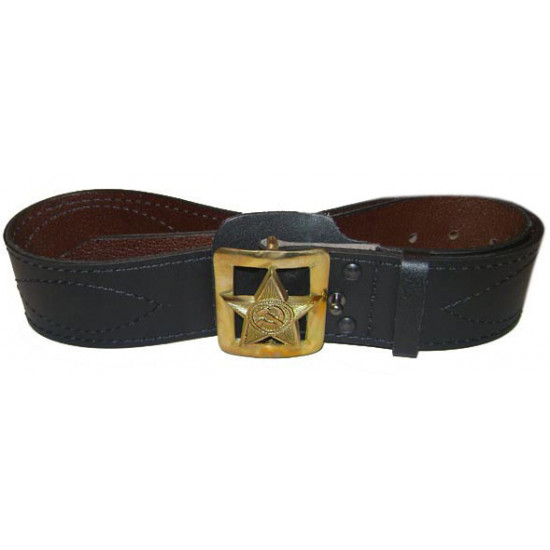   / ussr army military general everyday leather belt