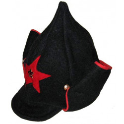 Sowjetische rkka infanterie russische rote armee woolen winter schwarze hut budenovka mit ohrenschützer Sowjetische rkka infanterie russische rote armee woolen winter schwarze hut budenovka mit ohrenschützer