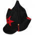 Soviet rkka infantry   red army woolen winter black hat budenovka with earfaps