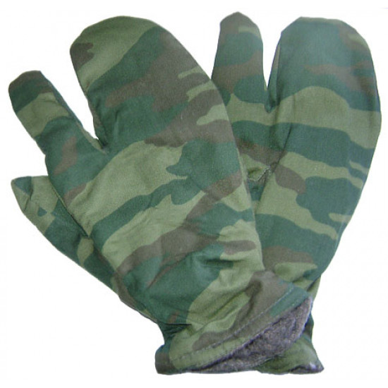 ロシアの冬のspetsnazな植物相暖かい手袋
