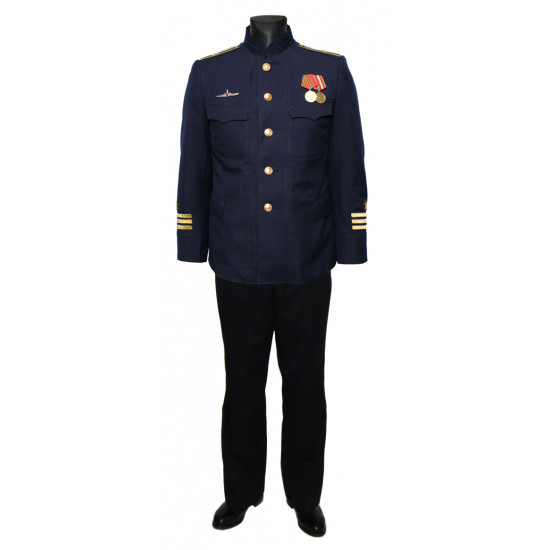 Flotte soviétique / commandant sous-marin uniforme naval russe