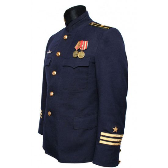 Flota soviética / comandante submarino uniforme naval ruso