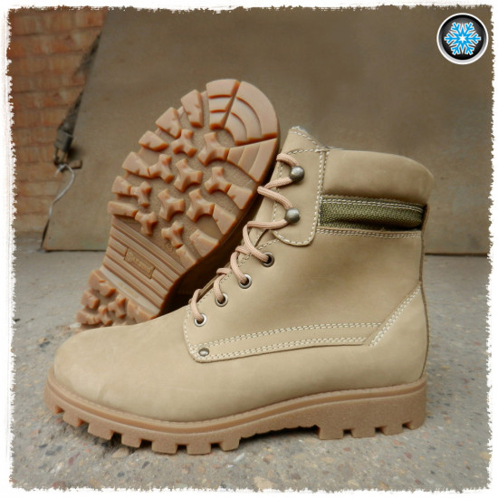 Airsoft warm winter leather boots city 089с