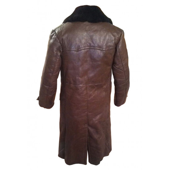   military brown sheepskin coat of polar pilots EU size 50 (US40)
