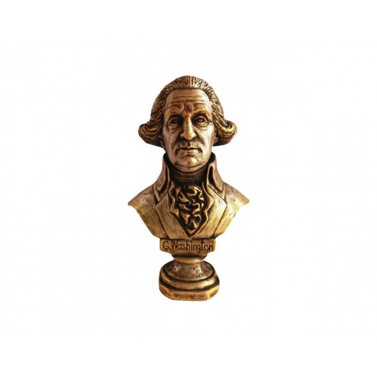 Bronze bust of the 1st president of the United States George Washington