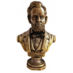Bronze bust of the 16th president of the United States Abraham Lincoln Bronze bust of the 16th president of the United States Abraham Lincoln