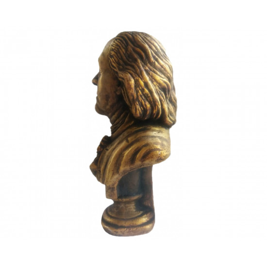 Bronze bust of the Founding Father of the United States Benjamin Franklin